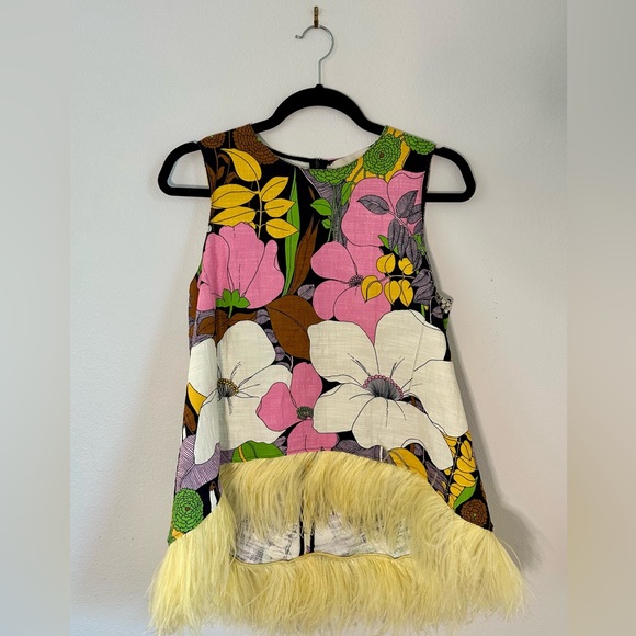 La Double J La Scala feather top with matching Hendrix pant in Big Flower print - Picture 2 of 10